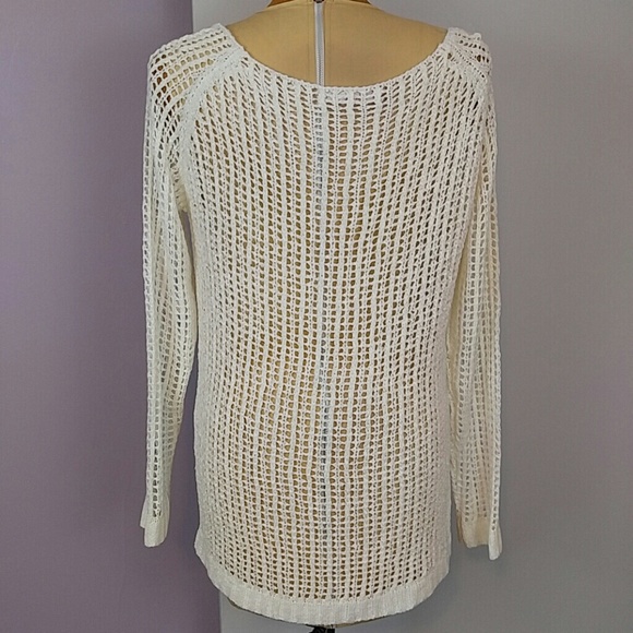 Modcloth Freeloader Ivory Sweater size small EUC - Picture 3 of 7
